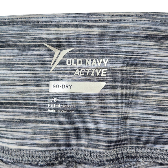 EUC Old Navy Active Go-Dry Twist-Hem Leggings Sz. L [12-14] Gray Spacedye - Picture 6 of 11